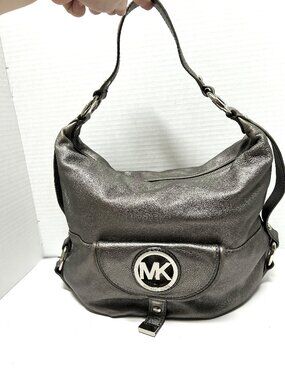 Micheal Kors silver shoulder bag